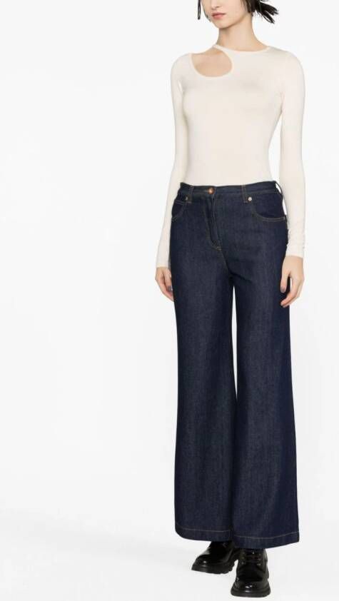 ASPESI Flared jeans Blauw