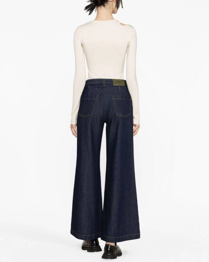 ASPESI Flared jeans Blauw