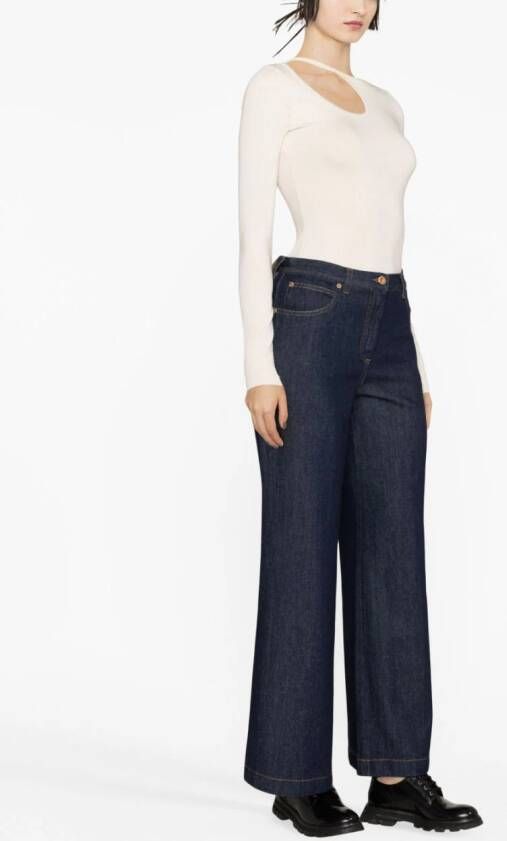 ASPESI Flared jeans Blauw