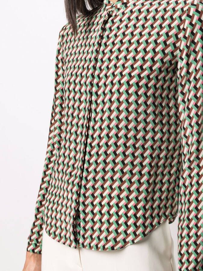 ASPESI Zijden blouse Groen