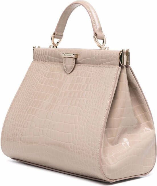 Aspinal Of London Florence kleine tas met handgreep Beige