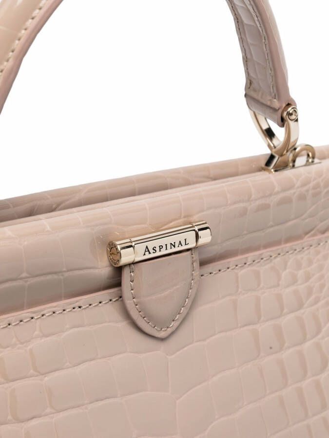 Aspinal Of London Florence kleine tas met handgreep Beige