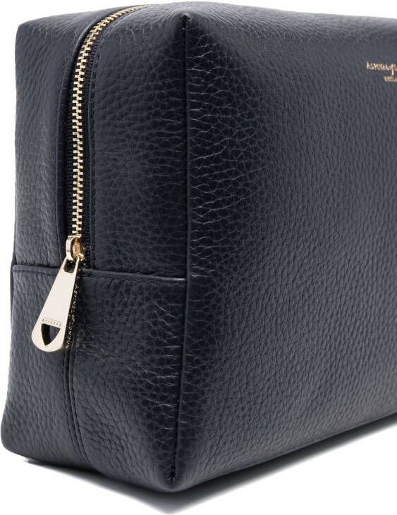 Aspinal Of London grote make-up tas Blauw
