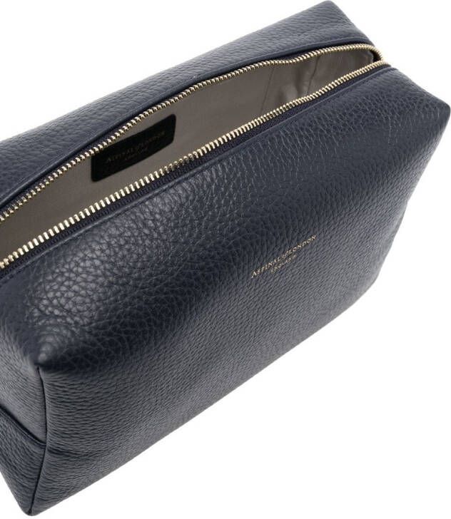 Aspinal Of London grote make-up tas Blauw