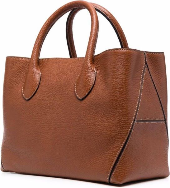 Aspinal Of London Leren shopper Bruin