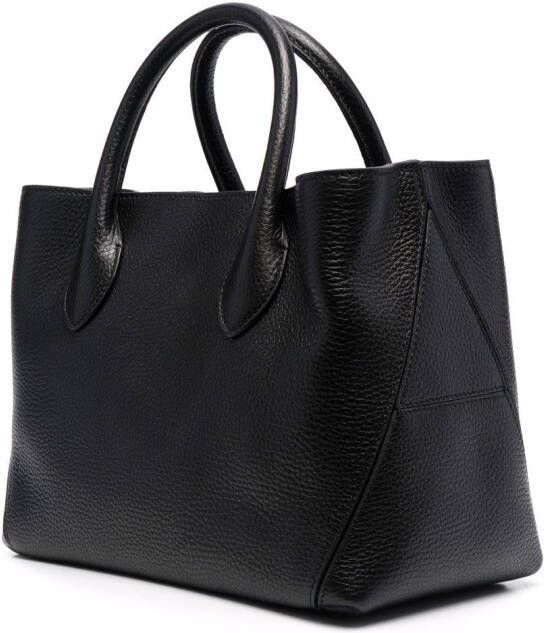 Aspinal Of London leren shopper Zwart