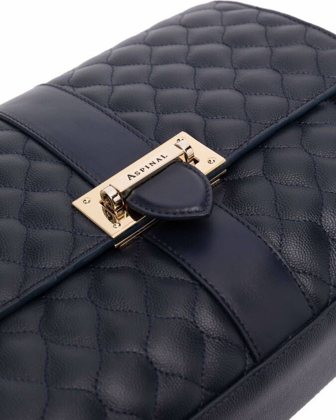 Aspinal Of London Lottie crossbodytas Blauw