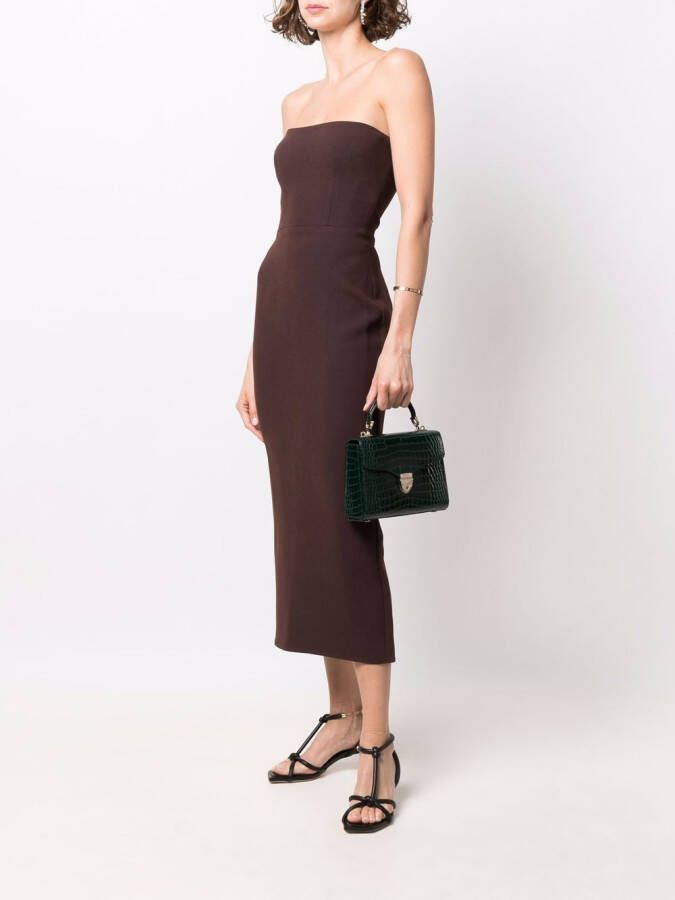 Aspinal Of London Mayfair midi-tas met handgreep Groen