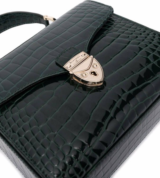Aspinal Of London Mayfair midi-tas met handgreep Groen