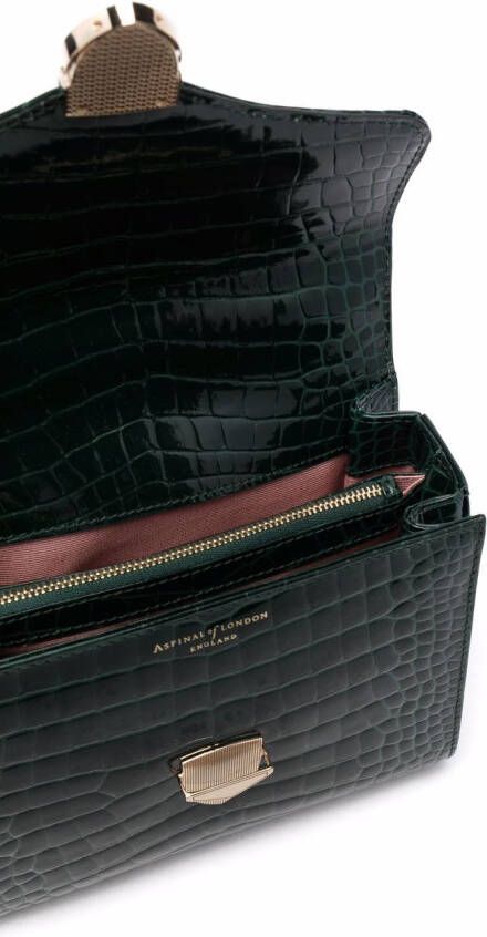 Aspinal Of London Mayfair midi-tas met handgreep Groen