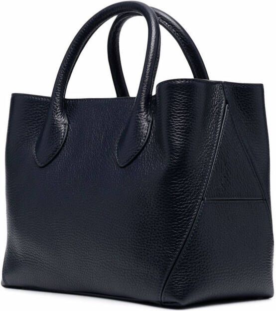 Aspinal Of London Midi London shopper met textuur Blauw