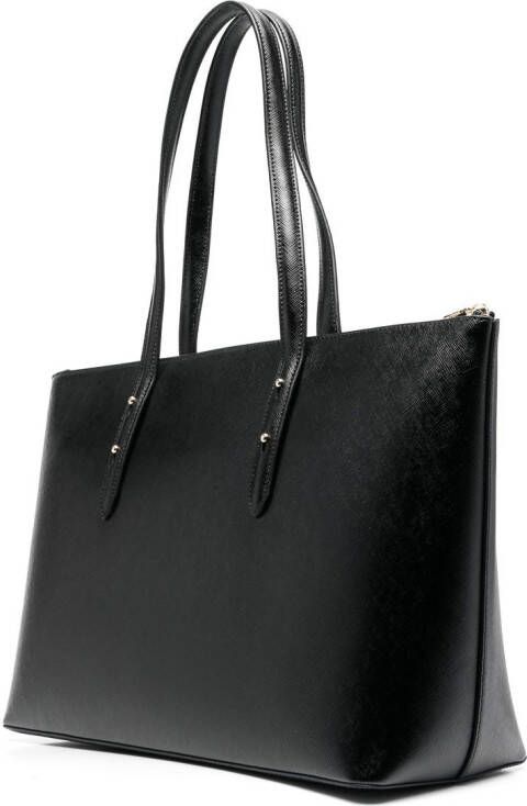 Aspinal Of London Regent shopper met gesmockt-effect Zwart