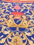 Aspinal Of London Sjaal met barokpatroon Blauw - Thumbnail 3