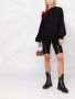 Atu Body Couture x Ioana Ciolacu asymmetrische sweater met bandje Zwart - Thumbnail 2
