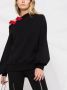 Atu Body Couture x Ioana Ciolacu asymmetrische sweater met bandje Zwart - Thumbnail 5