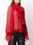 Atu Body Couture Blouse met ballonmouwen Rood - Thumbnail 3