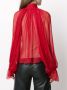 Atu Body Couture Blouse met ballonmouwen Rood - Thumbnail 4