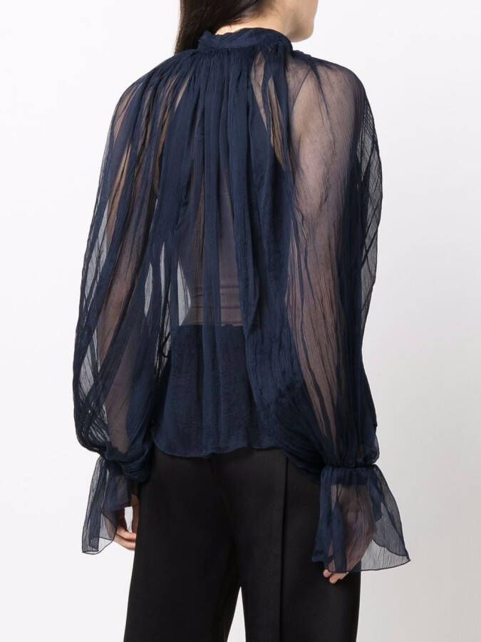 Atu Body Couture Blouse met strik Blauw
