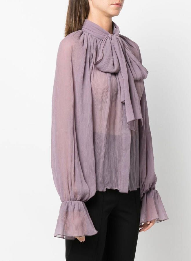 Atu Body Couture Blouse met strik Paars