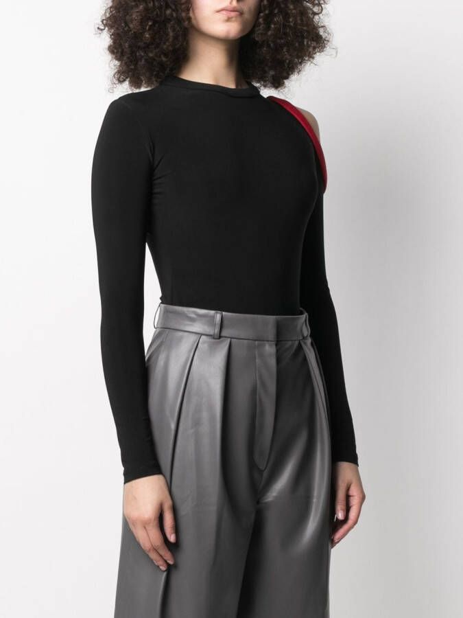 Atu Body Couture Body met uitgesneden schouders Zwart