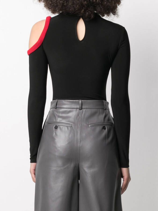 Atu Body Couture Body met uitgesneden schouders Zwart