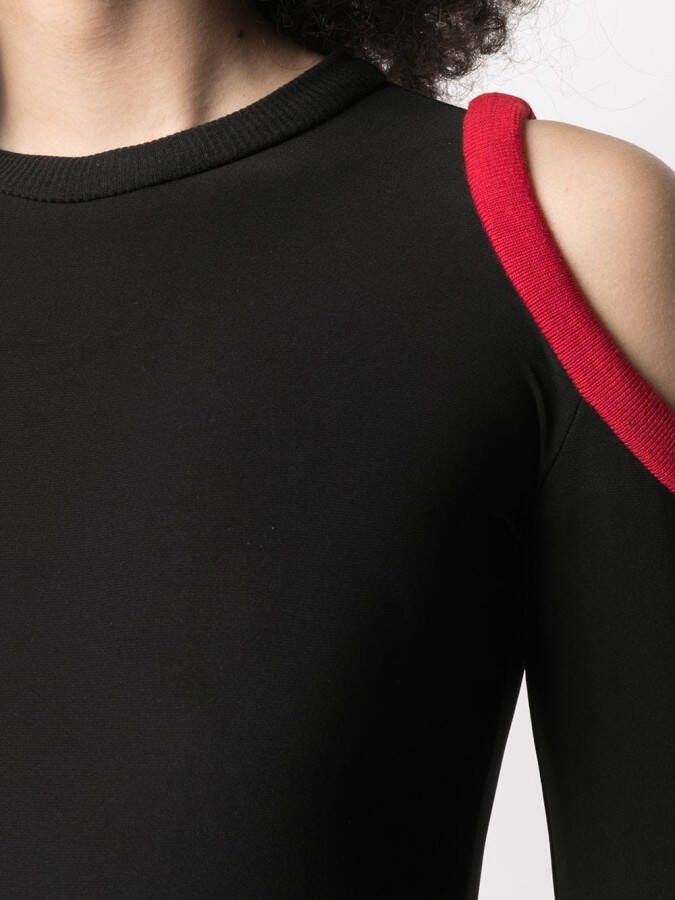 Atu Body Couture Body met uitgesneden schouders Zwart
