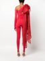 Atu Body Couture Asymmetrische jumpsuit Rood - Thumbnail 4