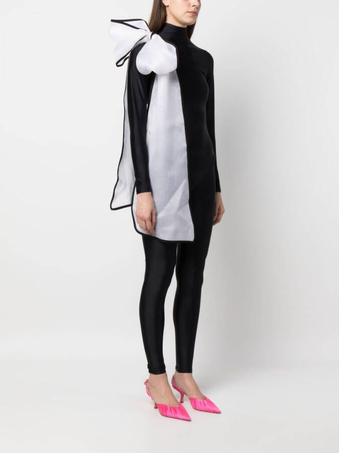 Atu Body Couture Jumpsuit met strikdetail Zwart