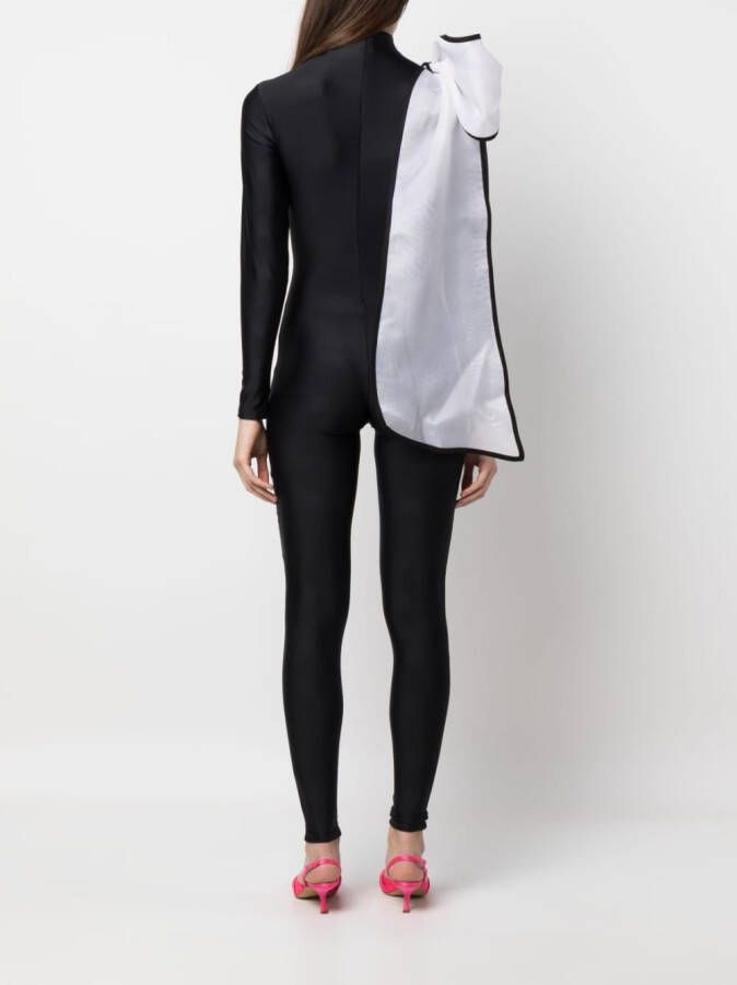 Atu Body Couture Jumpsuit met strikdetail Zwart