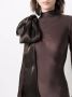 Atu Body Couture Catsuit met organza strik Bruin - Thumbnail 5