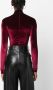 Atu Body Couture Fluwelen bodysuit Rood - Thumbnail 4