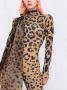 Atu Body Couture Jumpsuit met luipaardprint Bruin - Thumbnail 3