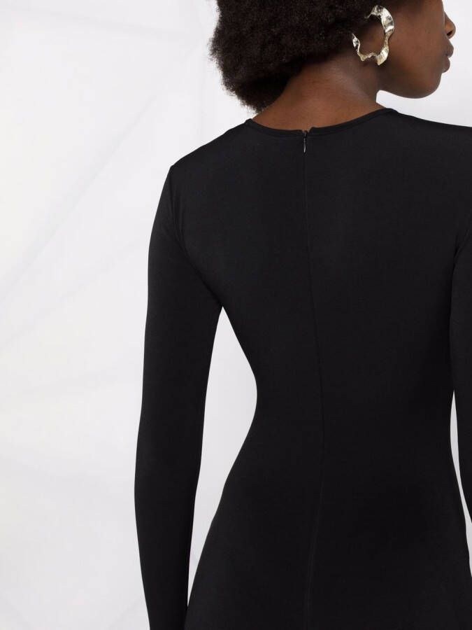 Atu Body Couture Jumpsuit met ronde hals Zwart