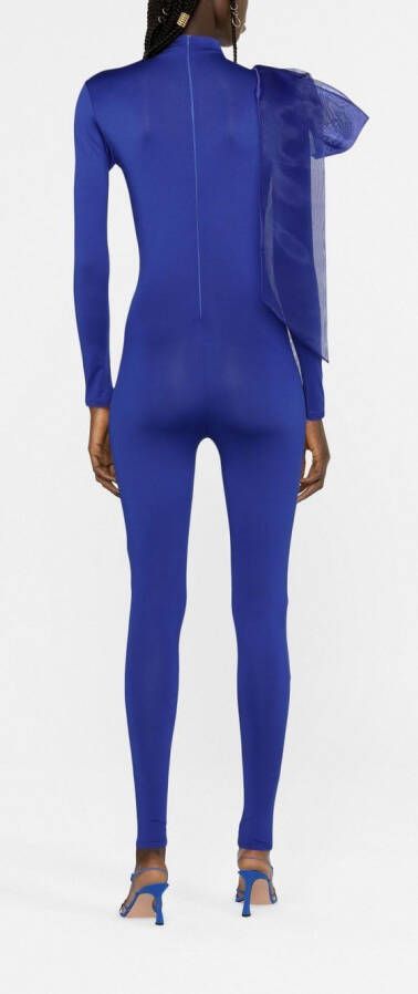 Atu Body Couture Jumpsuit met strikdetail Blauw
