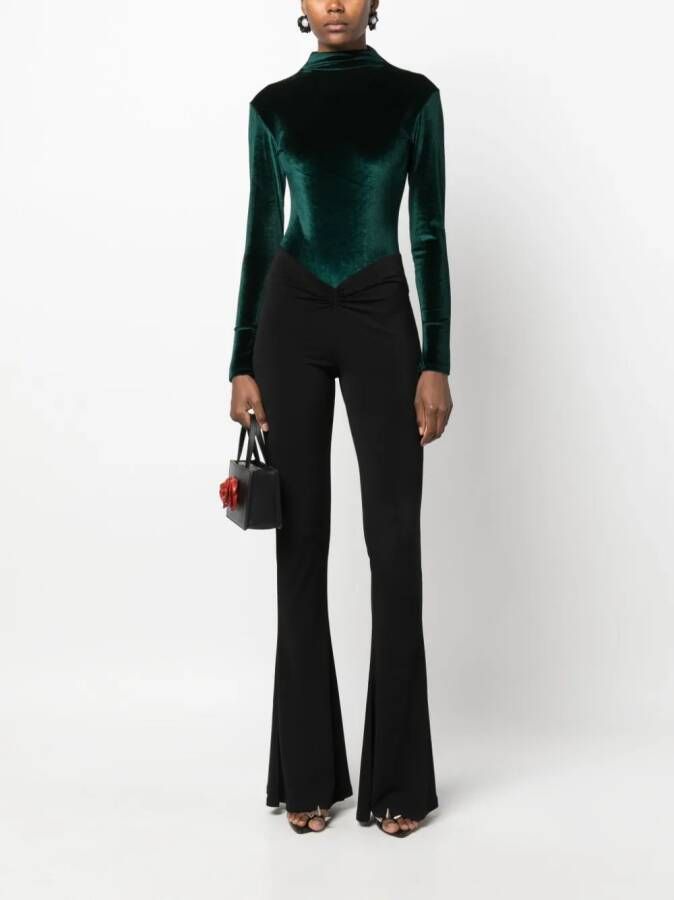 Atu Body Couture Fluwelen body Groen