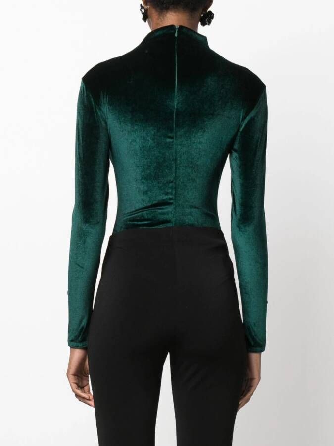 Atu Body Couture Fluwelen body Groen