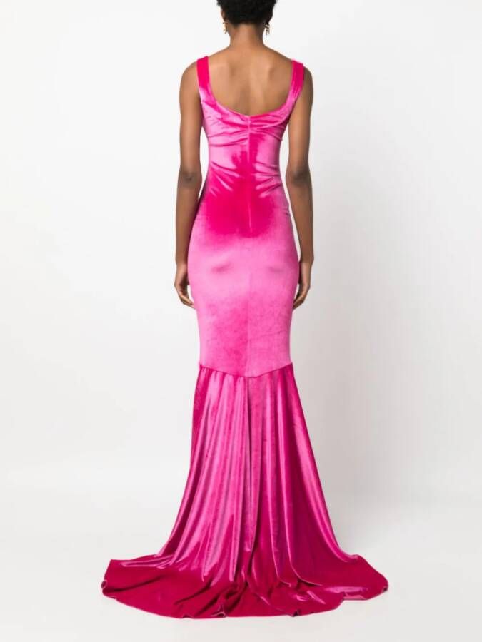 Atu Body Couture Maxi-jurk met plooirok Roze