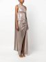 Atu Body Couture Asymmetrische maxi-jurk Beige - Thumbnail 3