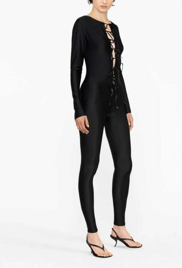 Atu Body Couture Satijnen playsuit Zwart