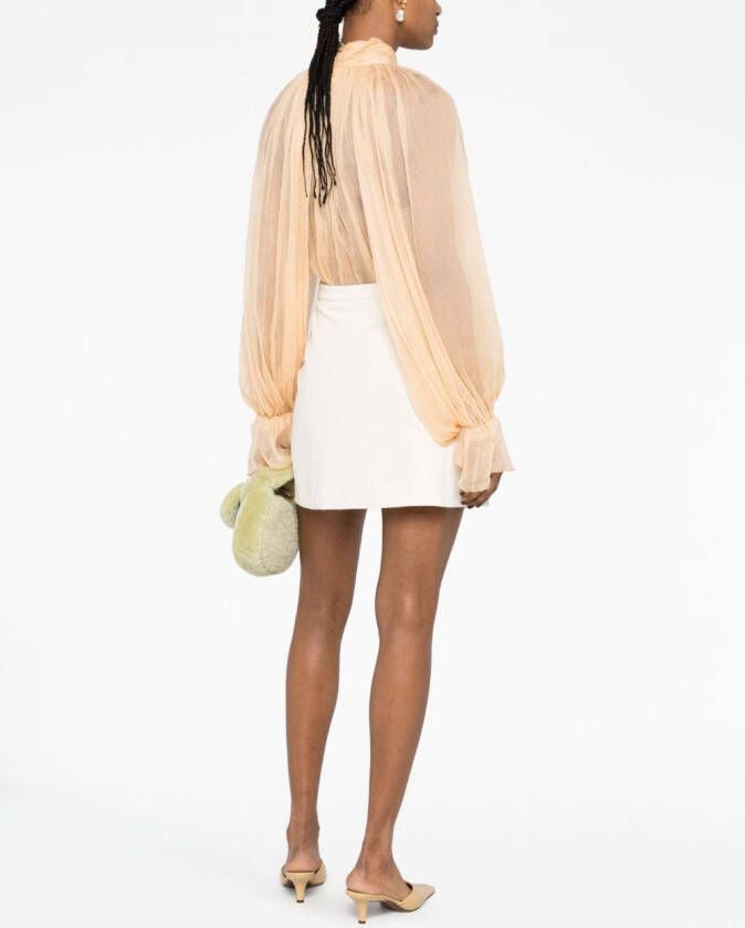 Atu Body Couture Blouse met strik Geel