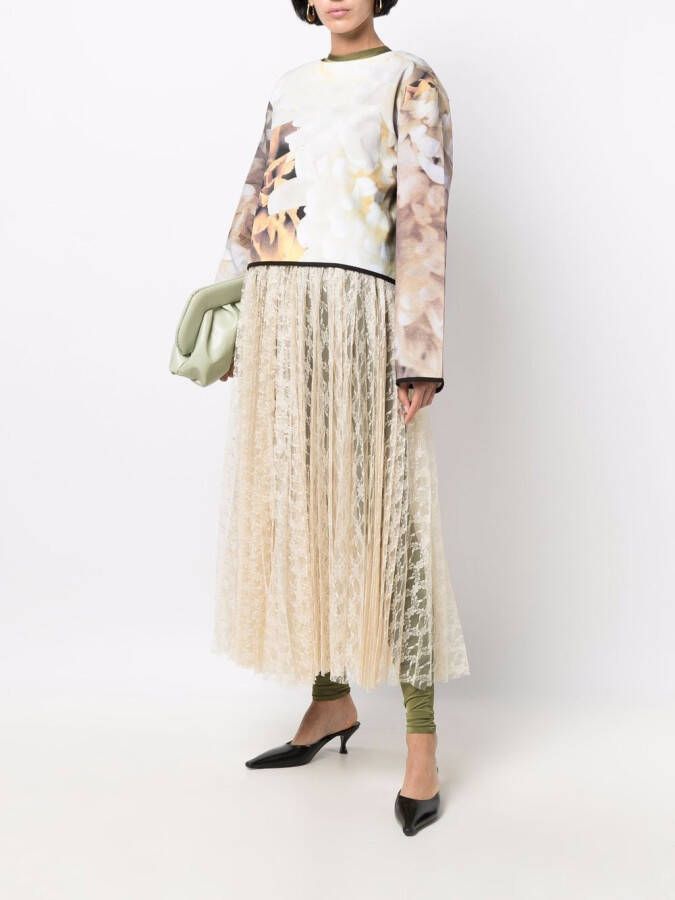 Atu Body Couture Sweater met ronde hals Beige