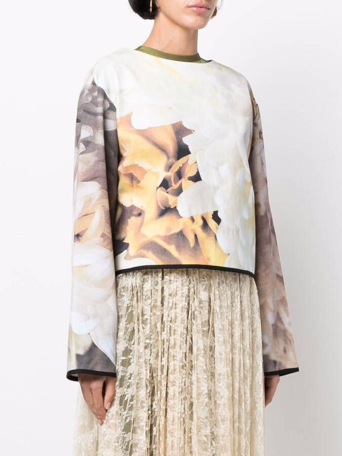 Atu Body Couture Sweater met ronde hals Beige