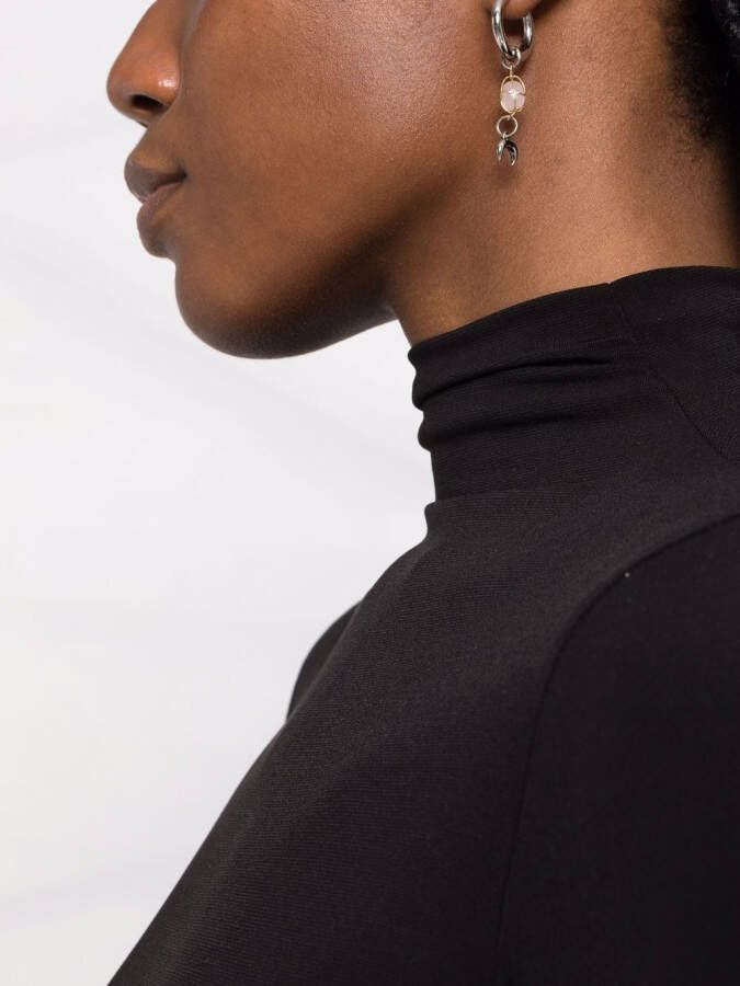 Atu Body Couture Top met hoge hals Zwart