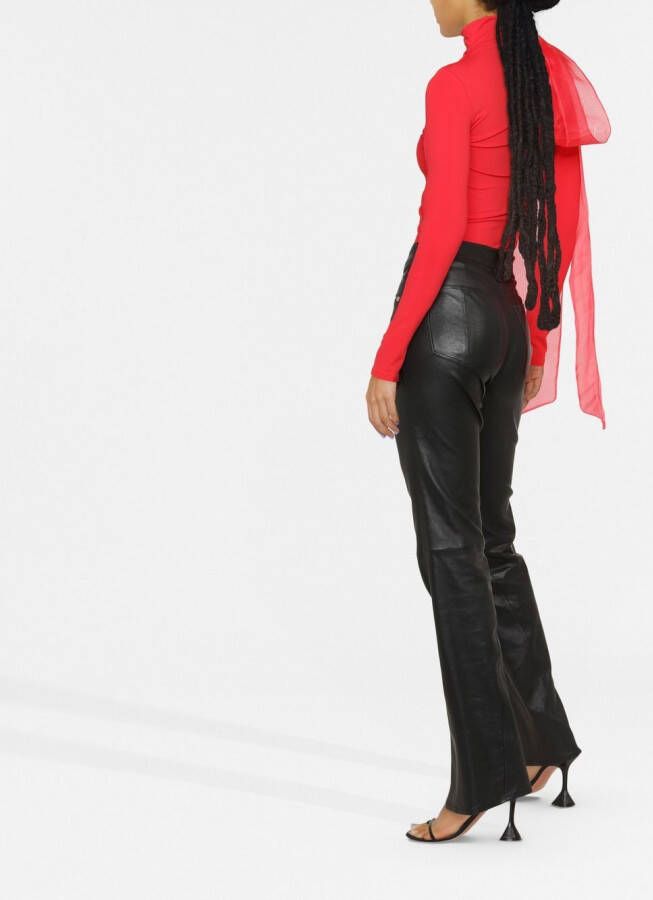 Atu Body Couture Top verfraaid met strik Rood