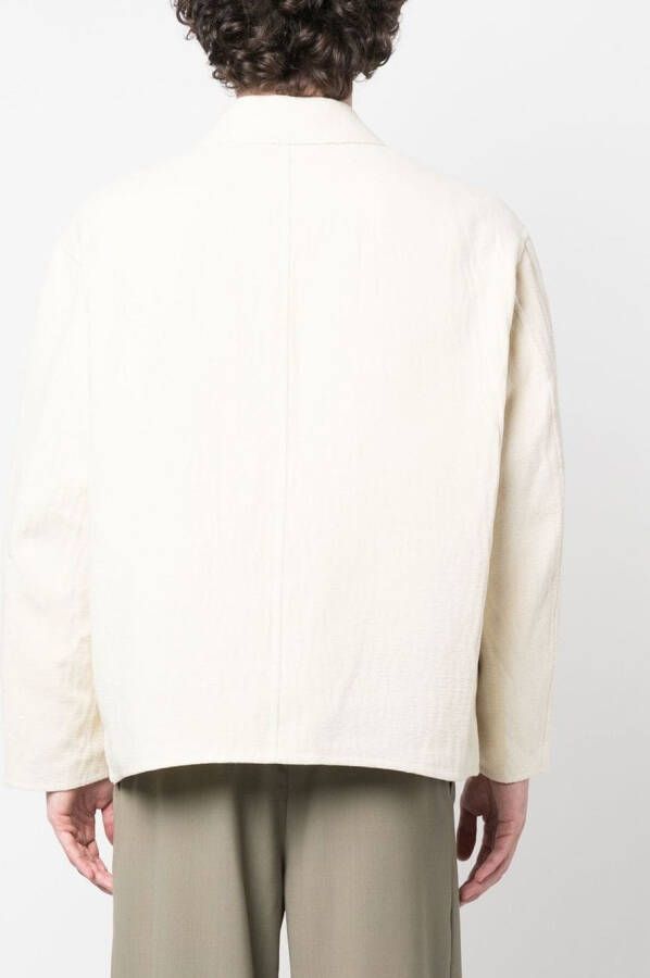 Auralee Klassiek shirtjack Beige