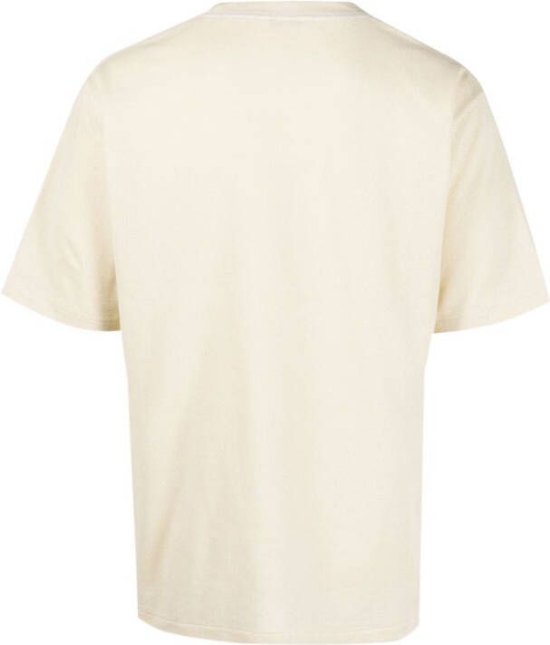 Auralee T-shirt met ronde hals Beige