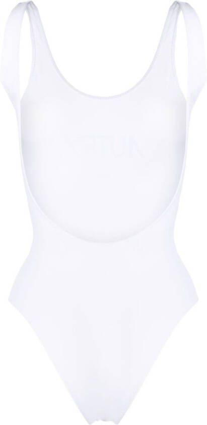 Autry Badpak met logoprint Wit