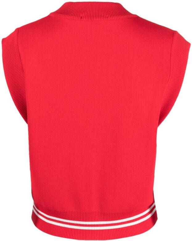 Autry Sweater met geborduurd logo Rood