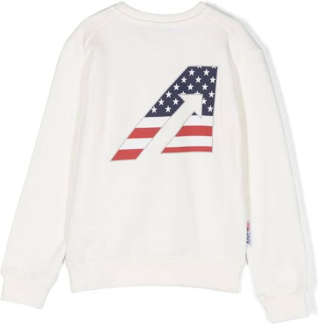 Autry Kids Sweater met logoprint Wit