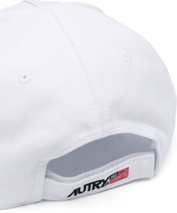 Autry Honkbalpet met geborduurd logo Wit
